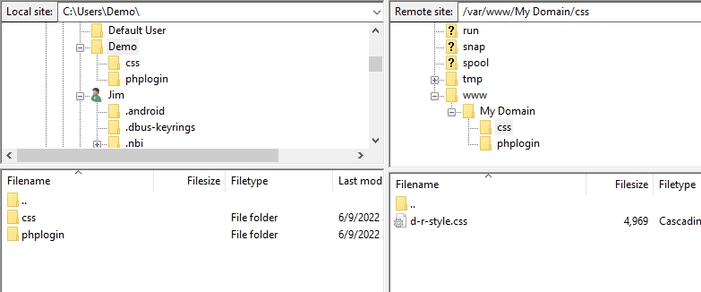 Demo CSS File Structure