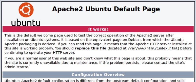 Apache2 Success Page