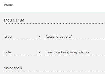 DNS Value